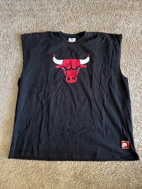 Vintage Nike Chicago Bulls Black Sleeveless Tee
